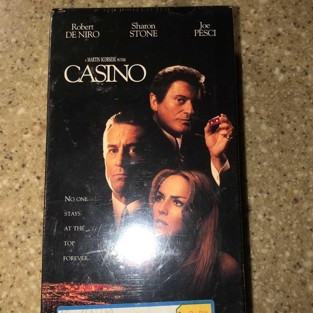 Casino VHS Movie Robert De Niro Sharon Stone Joe Pesci Martin Scorsese